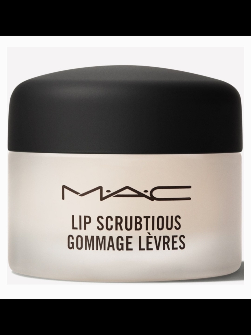 MAC Cosmetics Lip Scrubtious Lip Scrub - Black Cap, Nude Jar